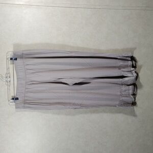 05199 Attyre NY khaki elastic waist ruffle hem cropped pants 14